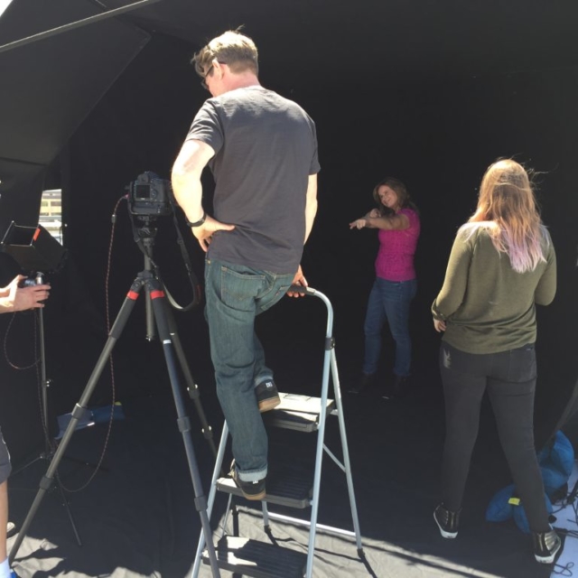 Rooftop photo shoot in LA